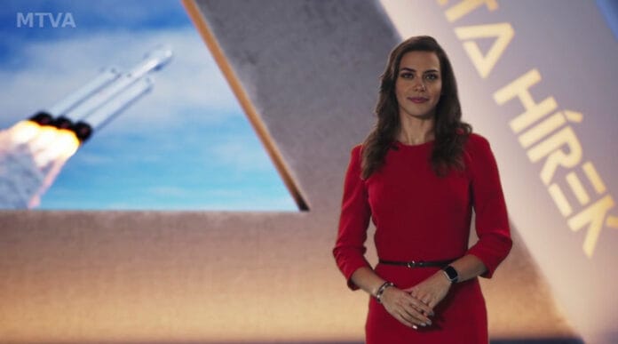 Biró Ada, a Duna TV mesterséges intelligencia által megalkotott műsorvezető