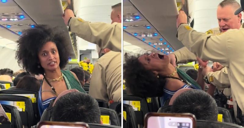 “Possessed by the devil” – a woman made a hysterical scene when they wanted to pull her from the plane