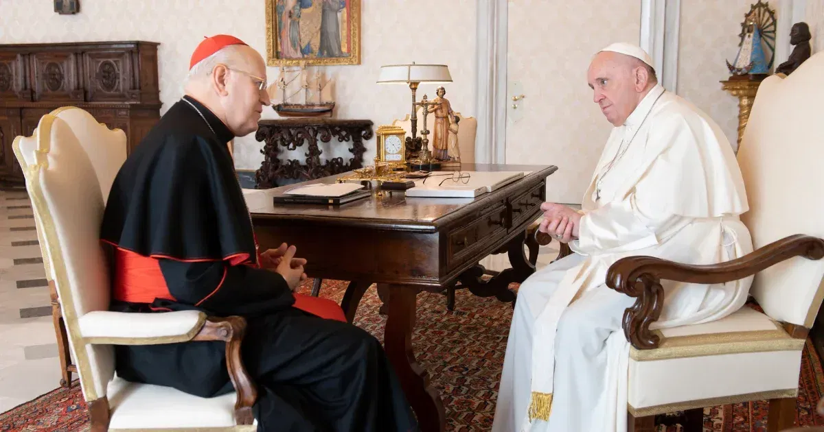 Erdő Péter és Ferenc Pápa